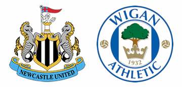 Newcastle United v Wigan Athletic.