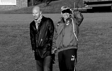 alan-pardew-danny-mills Pardew: In coversation with the BBC's Danny Mills.
