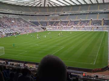 The view from the Gallowgate end.