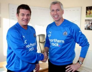 Alan Pardew welcomes John Carver back to the club.