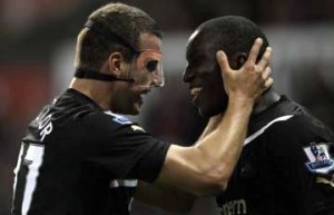 Steven Taylor and Demba Ba.
