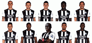 NUFC midfielders and forwards.