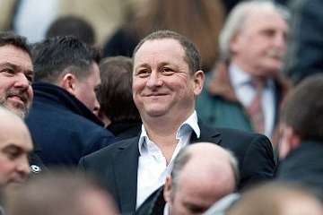 Mike Ashley in the crowd at SJP.
