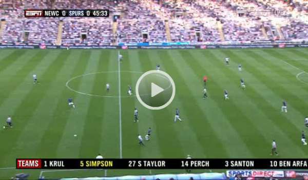 Newcastle United v Tottenham full match video (opens in new window).