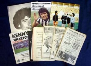 Old Newcastle United programmes.