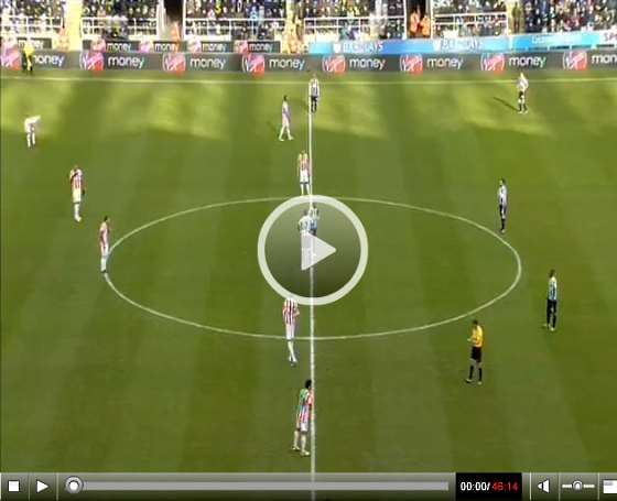 Newcastle United v Stoke City full match video.
