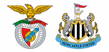 Benfica v Newcastle United in the Europa League. 