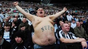 Beefy the NUFC superfan.